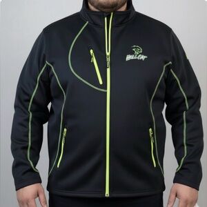 Lethal Choko Hellcat Full Zip Hoodie Black/Green trim w zip  pockets 3XL